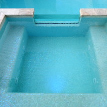Fully Tiled Spa with Spill Over